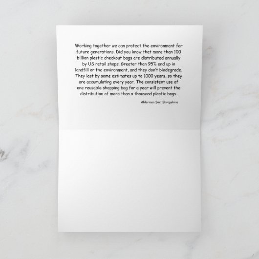 carte d'Eco-salutation (Intérieur)