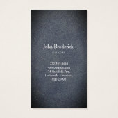 Carte d'école de sport de l'entraîneur professionn (Dos)