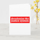 Carte décoloniser le système judiciaire (Fleur jaune)