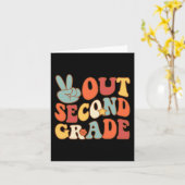 Carte Déconnexion Deuxième année Groovy 2e Derniers jour (Fleur jaune)