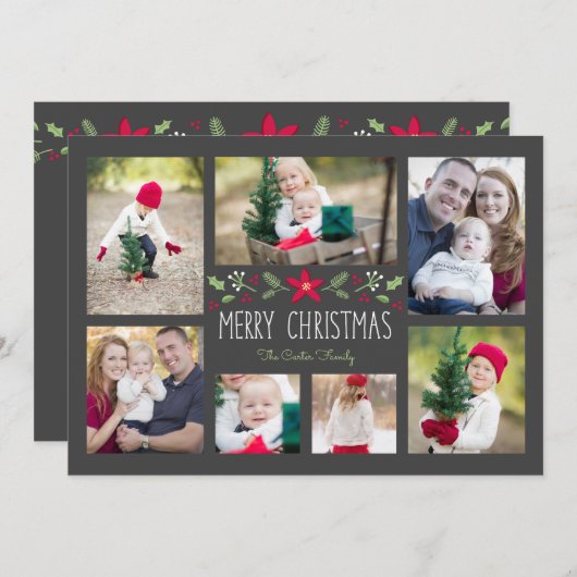 Carte décontractée Fleurs Folles (Devant / Derrière)