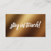 Carte décontractée Gold Ombre "We've Moved" (Dos)