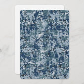 Carte Décor Camouflage numérique de la Marine (Devant / Derrière)