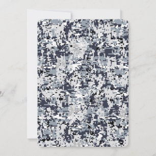 Carte Décor Camouflage numérique de style urbain