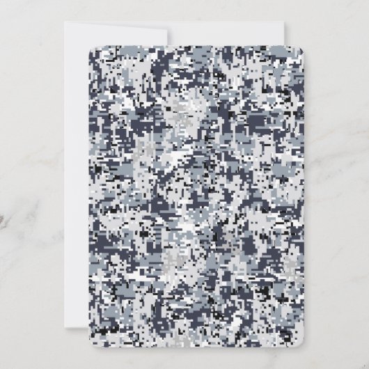 Carte Décor Camouflage numérique de style urbain (Devant)