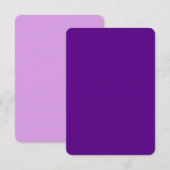 Carte Décor couleur Accent violet (Devant / Derrière)