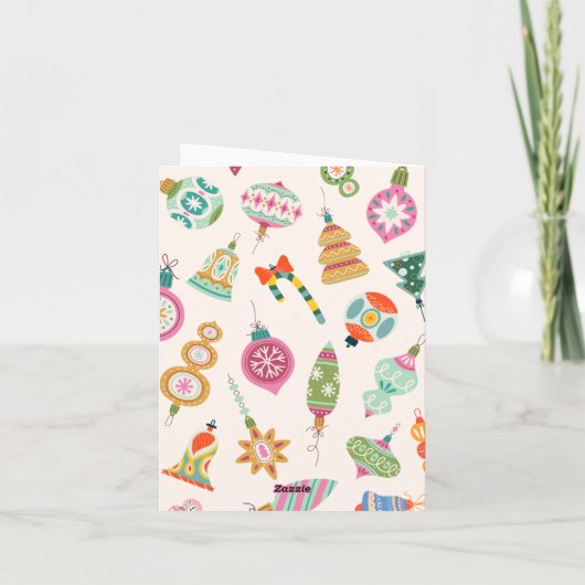 Carte Décor d'arbres de Noël (Dos)