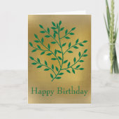 Carte Décor de feuilles vertes feuilles (Devant)