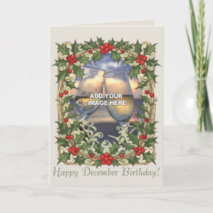 Carte Décor de Noël à Baies de Houx