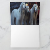 Carte Décor de Noël afghan Hound Snowy (Intérieur)