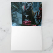 Carte Décor de Noël Cane Corso Snowy Sleigh (Intérieur)