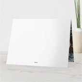 Carte Décor de Noël Malinoi Snowy Sleigh (Dos)