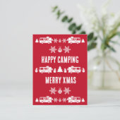 Carte Décor de Noël RV Motorhome (Debout devant)