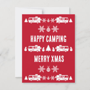 Carte Décor de Noël RV Motorhome