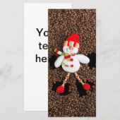 Carte Décor de Noël snowman (Devant / Derrière)