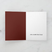 Carte Décor de Noël, voeux de Noël (Intérieur)