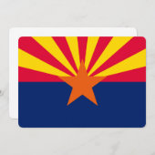 Carte Décor design du drapeau d'état de l'Arizona (Devant / Derrière)