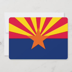 Carte Décor design du drapeau d'état de l'Arizona