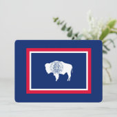 Carte Décor design du drapeau d'état du Wyoming (Debout devant)