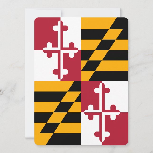 Carte Décor du drapeau de l'État du Maryland (Devant)