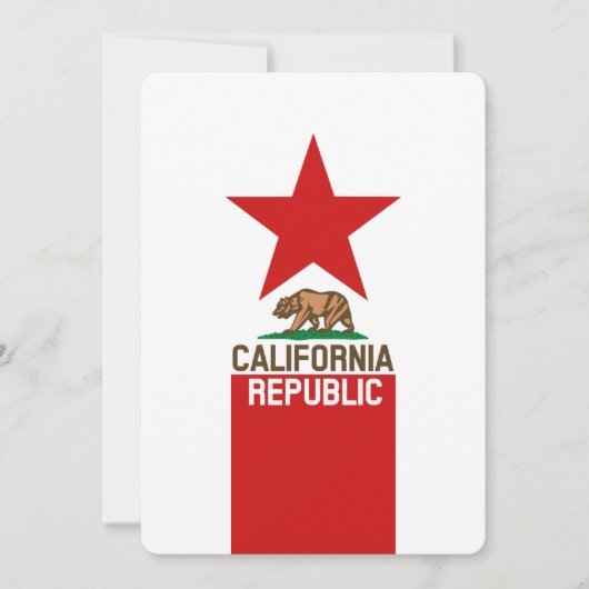 Carte Décor du drapeau d'État de la RÉPUBLIQUE DE CALIFO (Devant)