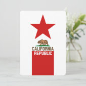 Carte Décor du drapeau d'État de la RÉPUBLIQUE DE CALIFO (Debout devant)