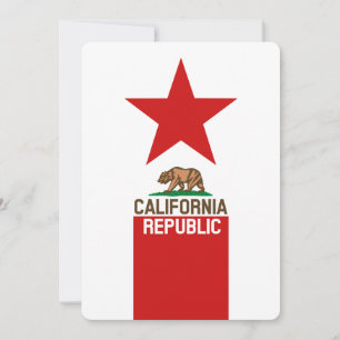 Carte Décor du drapeau d'État de la RÉPUBLIQUE DE CALIFO