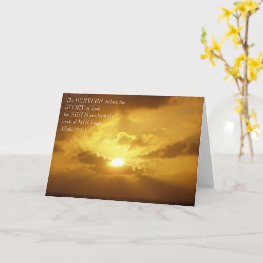 Carte Décor glorieux (Fleur jaune)