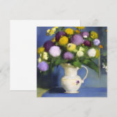 Carte Décor mural de fleurs délicates (Devant / Derrière)