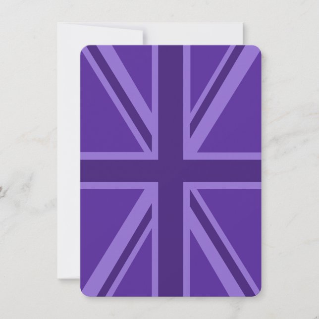 Carte Décor Union Jack Accent Violet (Devant)