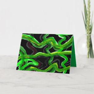 Carte Décoration artistique de couleurs mixtes vert prof