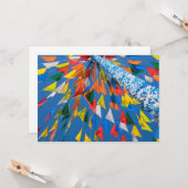 Carte Décoration de drapeau triangulaire (Devant/Arrière en situation)