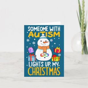 Carte Décoration de Noël bonhomme de neige drôle de sens