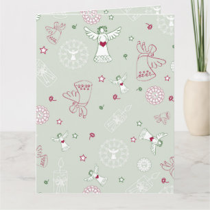 Carte Décoration de Noël, Coloré, motif sans couture,