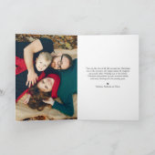 Carte Décoration de Noël et feuillage Photo de vacances (Intérieur)