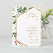 Carte Décoration de Noël Moderne Graphique de Numéro de  (Debout devant)