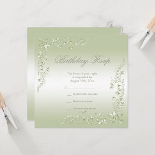 Carte Décoration élégante Breezeway Anniversaire RSVP