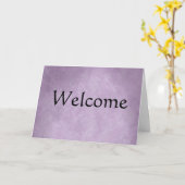 Carte Décoration simple de bienvenue (Fleur jaune)