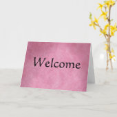 Carte Décoration simple de bienvenue (Fleur jaune)