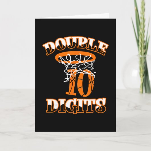 Carte Décorations d'anniversaire garçons chiffres double (Devant)