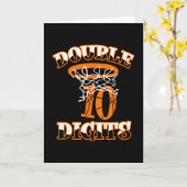 Carte Décorations d'anniversaire garçons chiffres double (Fleur jaune)