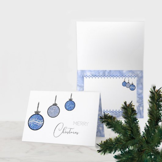 Carte décorations d'arbre de Nouvel An