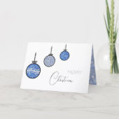 Carte décorations d'arbre de Nouvel An (Devant)