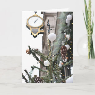 Carte Décorations d'arbres de Noël Knightsbridge Londres
