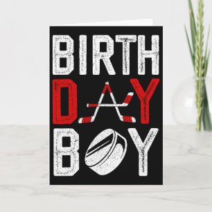 Carte Décorations de fête d'anniversaire de garçon Hocke