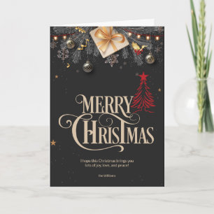 Carte Décorations de Noël