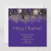 Carte décorations de Noël en points (Devant)