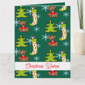 Carte décorations de Noël joyeuses (Devant)