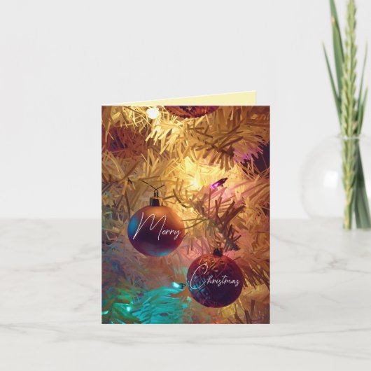 Carte Décorations de Noël - Joyeux Noël (Devant)