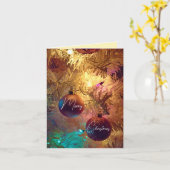 Carte Décorations de Noël - Joyeux Noël (Fleur jaune)